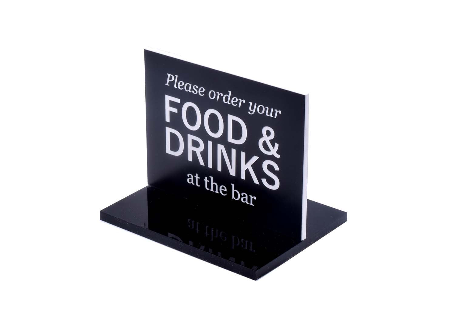 Please Order Food & Drinks At The Bar – by origindesigned – Signs