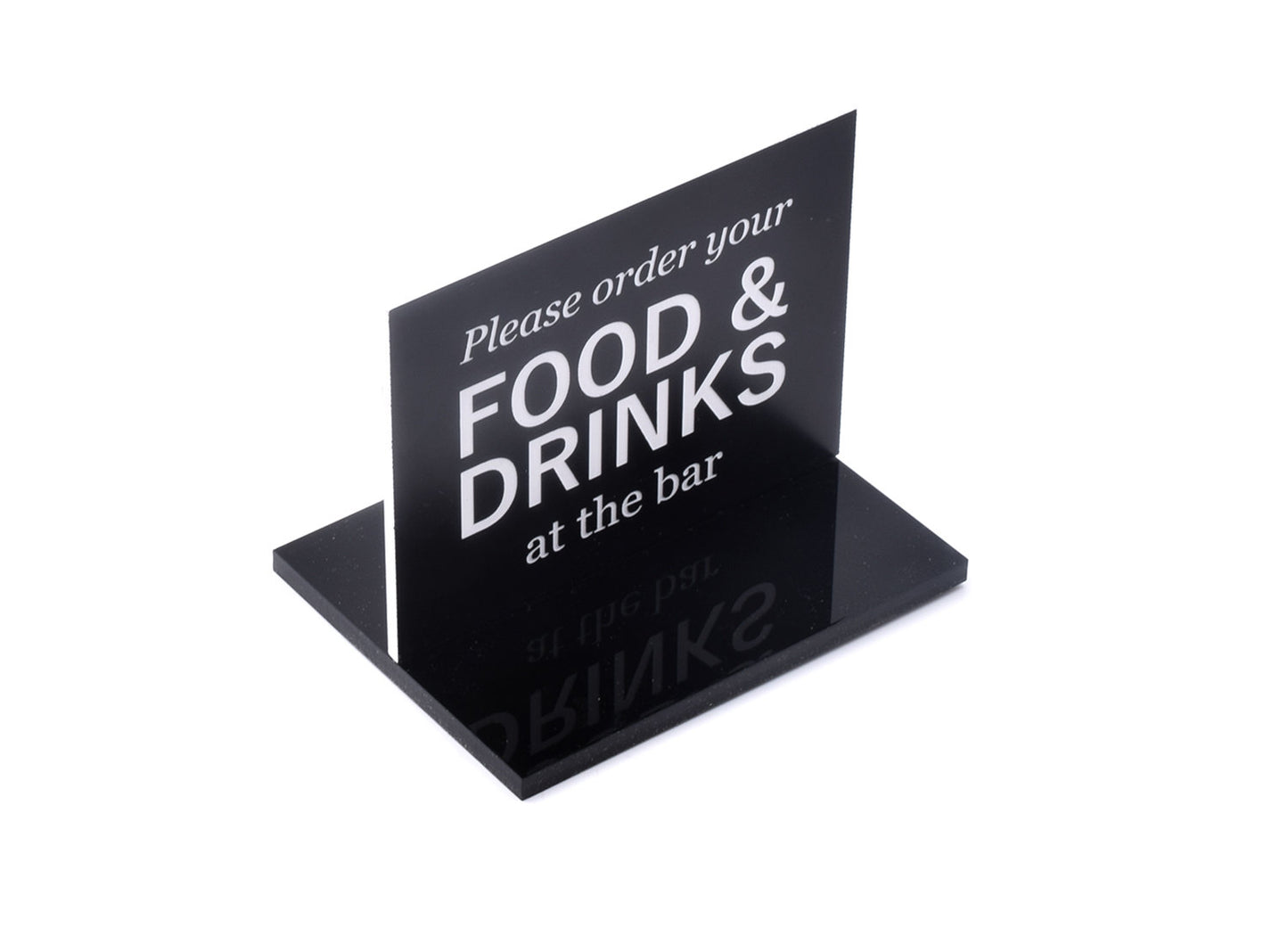 Please Order Food & Drinks At The Bar – by origindesigned – Signs