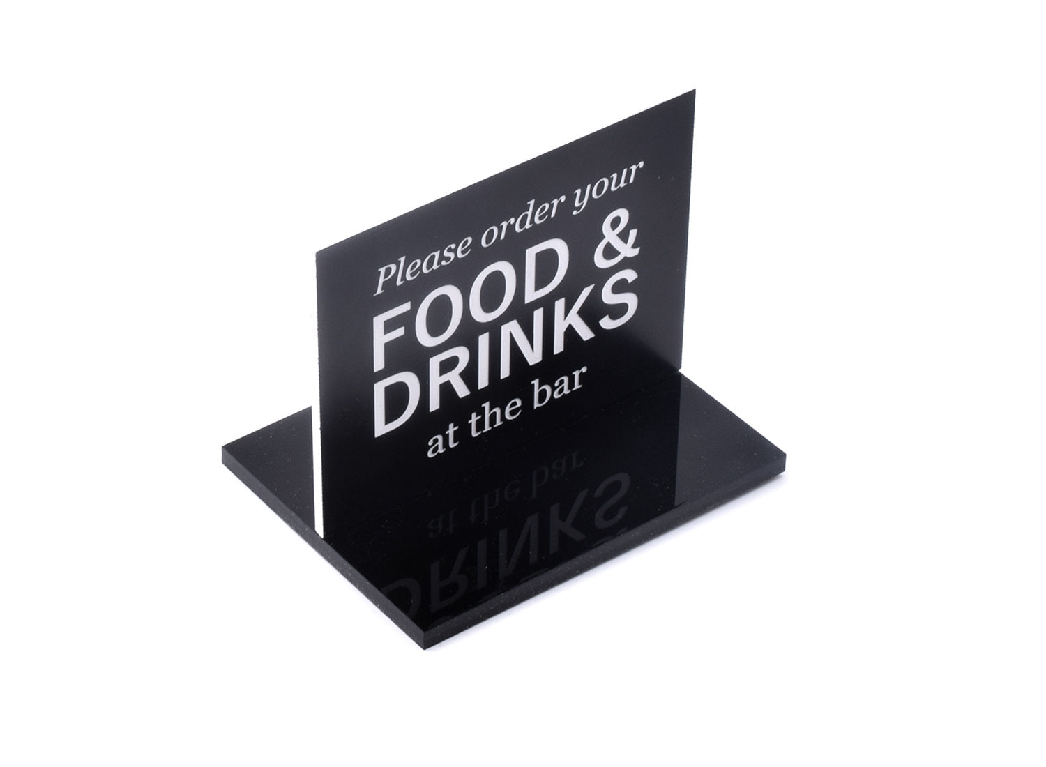 Please Order Food & Drinks At The Bar – by origindesigned – Signs