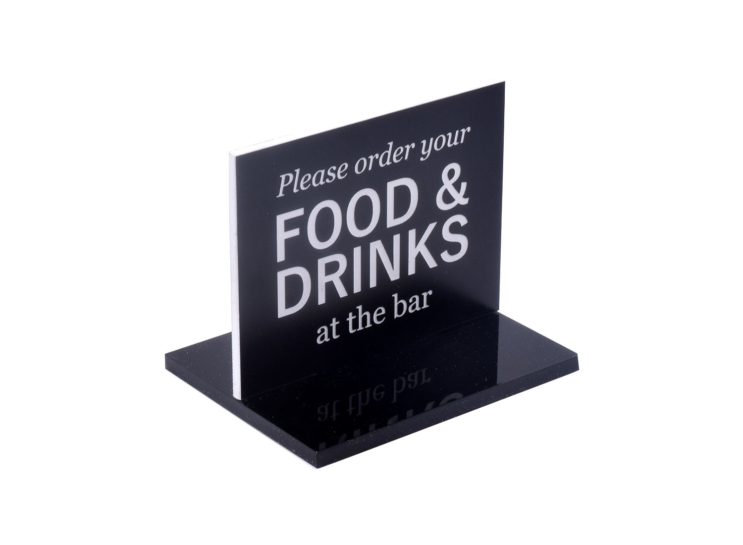 Please Order Food & Drinks At The Bar – by origindesigned – Signs