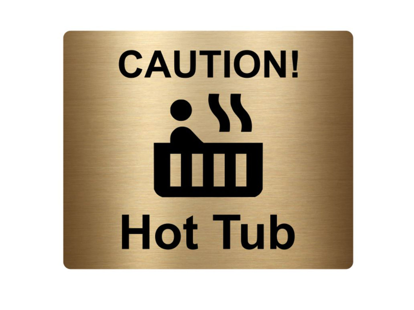 Self Adhesive Caution Hot Tub Sign – by origindesigned – Signs