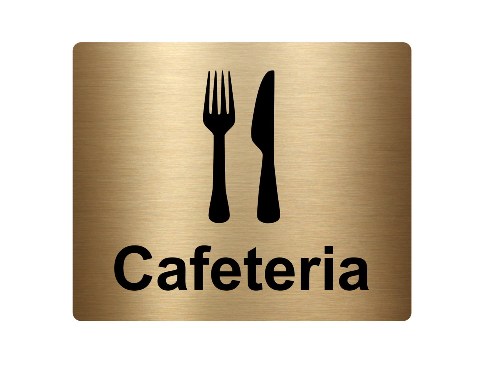 Self Adhesive Metallic Cafeteria Sign – by origindesigned – Signs