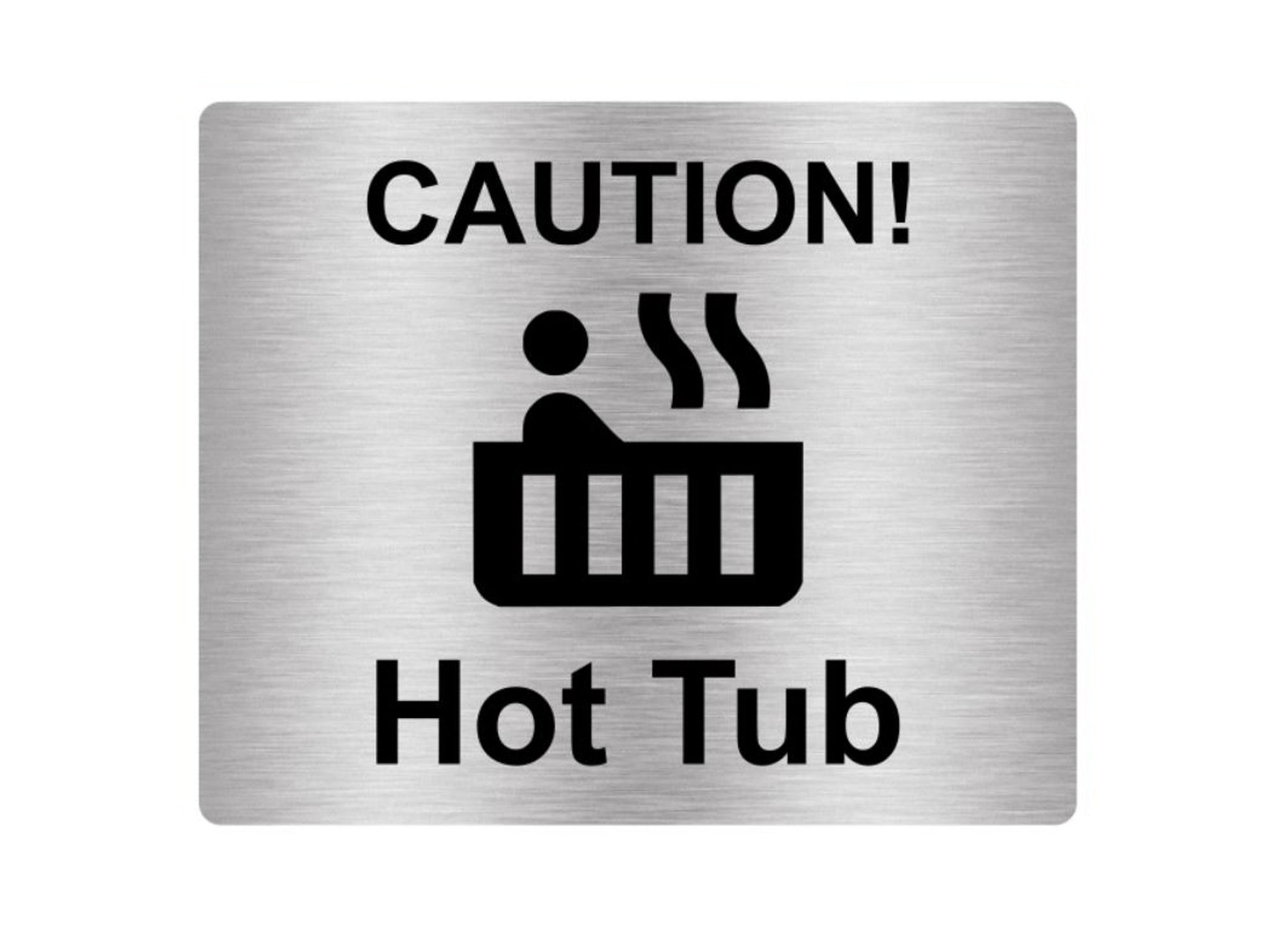 Self Adhesive Caution Hot Tub Sign – by origindesigned – Signs