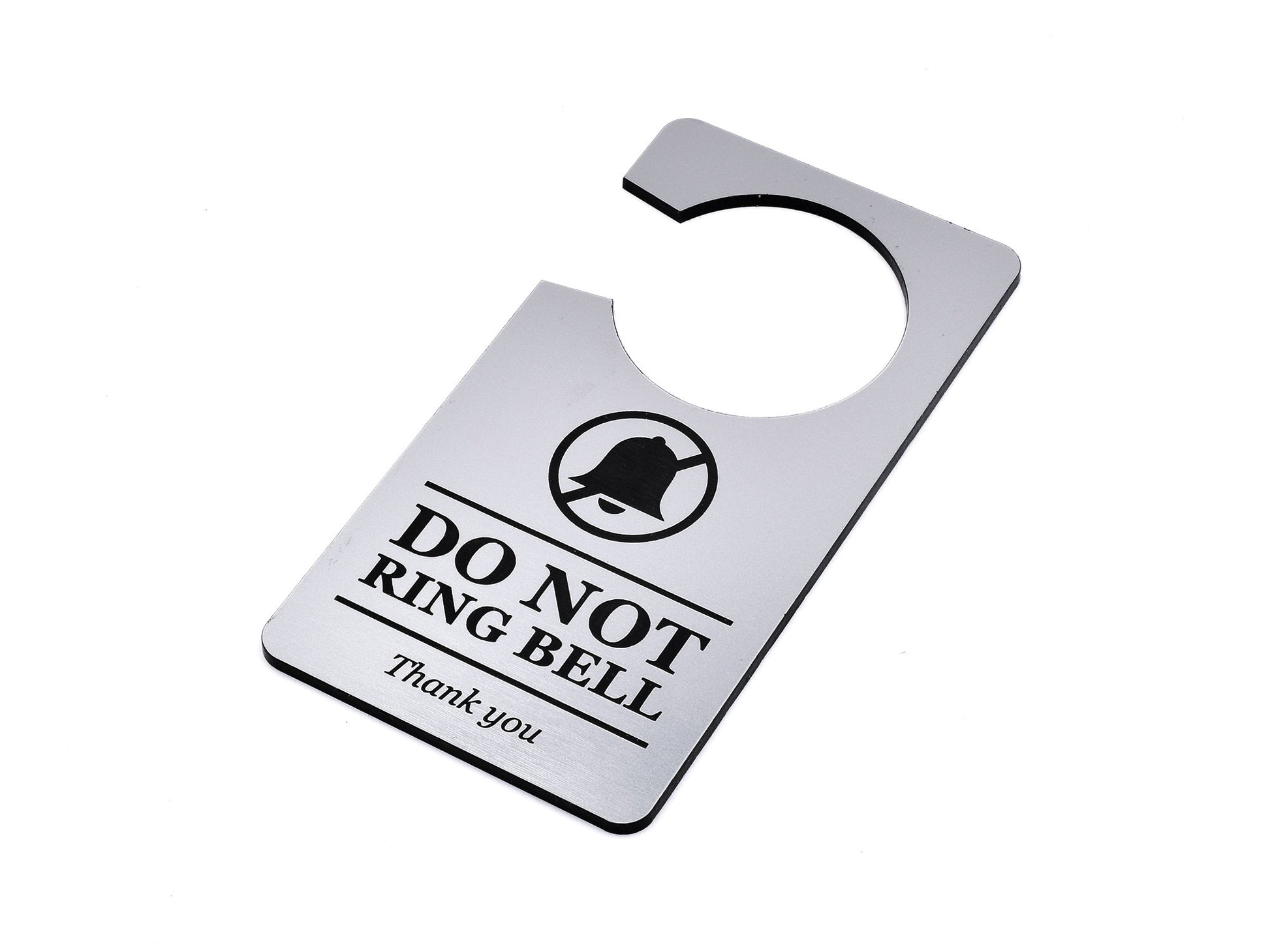 Do Not Ring Bell - DND Door Hanger – by origindesigned – Signs